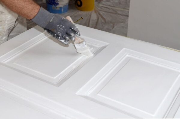 Tür lackieren, Pinsel, Tür, Lack